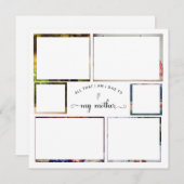 Carte Ajouter votre propre photo Collage Mère Meilleure  (Devant / Derrière)