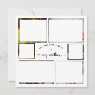 Carte Ajouter votre propre photo Collage Mère Meilleure 