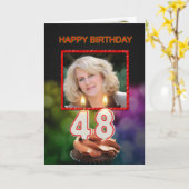 Carte Ajoutez une image, un quarante-huitième (Fleur jaune)