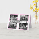 Carte Ajoutez vos photos préférées de vous et de votre m (Fleur jaune)