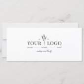 Carte Ajoutez votre logo Code QR de certificat cadeau de (Devant)