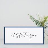 Carte Ajoutez votre logo et votre certificat-cadeau à la (Debout devant)