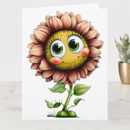 Carte Ajoutez votre message spécial  (Petite plante)