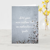 Carte Ajoutez votre propre devis personnalisé - Étoiles  (Fleur jaune)