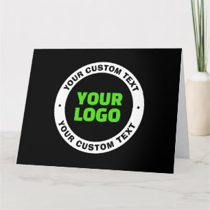 Carte Ajoutez votre propre logo d'entreprise ou design t
