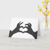 Carte AJOUTEZ VOTRE PROPRE TEXTE Cœur d'amour (Fleur jaune)