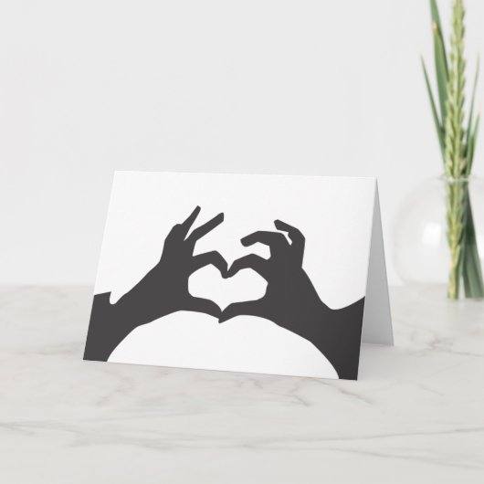 Carte AJOUTEZ VOTRE PROPRE TEXTE Cœur d'amour (Devant)