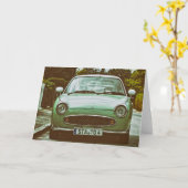 Carte AJOUTEZ VOTRE PROPRE voiture de classique des (Fleur jaune)