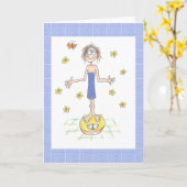 Carte Ajustez les balances (pas de vers à l'intérieur) (Fleur jaune)