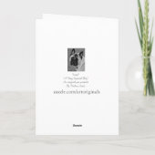 Carte akita avec visage noir et oreilles portrait de chi (Dos)