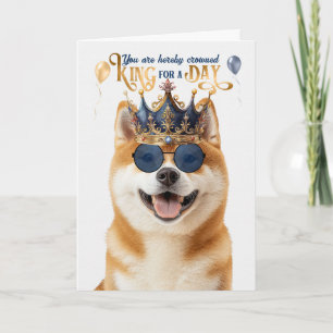 Carte Akita Chien King pour la journée drôle Anniversair