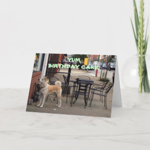 CARTE AKITA SOUHAITE À "VOTRE SOEUR" UN ANNIVERSAIRE AMU