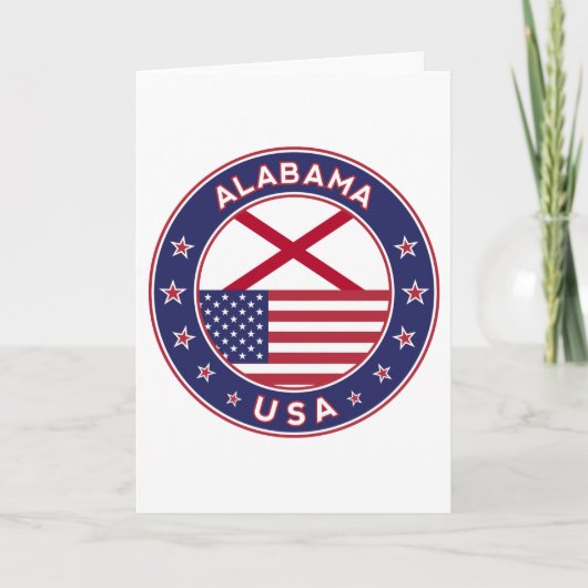 Carte Alabama, États-Unis, (Devant)