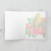 Carte Alabama Yellowhammer State Bird Camellia Fleur (Intérieur)