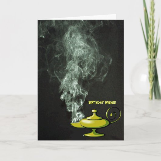 Carte Aladdin's Lamp Birthday Card (Devant)