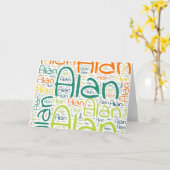 Carte Alan (Fleur jaune)