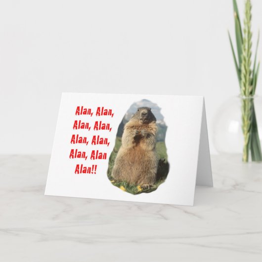 Carte Alan Alan Alan (Devant)