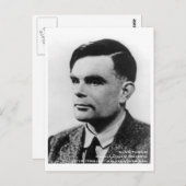 Carte Alan Turing (Devant / Derrière)
