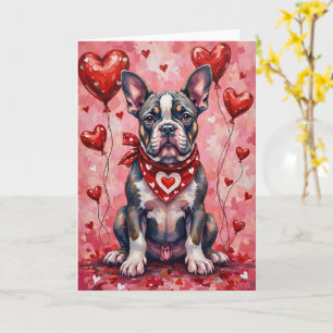 Carte Alapaha Blue Blood Bulldog Saint-Valentin Chien