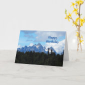 Carte Alaska Mountain Range Photo Anniversaire (Fleur jaune)