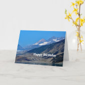 Carte Alaska Mountains Ocean Pittoresque Photo Anniversa (Fleur jaune)