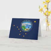 Carte Alaskan Flag & Seal, Flag of Alaska (Fleur jaune)