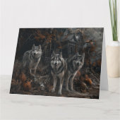 Carte Alaskan Malamute Halloween Night Doggy Délice (Devant)