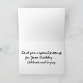 CARTE "ALASKAN MALAMUTE LES SOUHAITS D'ANNIVERSAIRE" (Intérieur)