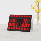 Carte Albanie Drapeau patriotique Anniversaire (Fleur jaune)