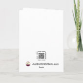 Carte Albatross Bleu et Blanc Anniversaire (Dos)