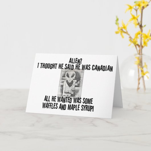 Carte Albert Alien Tee (Fleur jaune)
