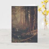 Carte Albert Bierstadt Redwood Trees géant de Californie (Fleur jaune)