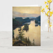 Carte Albert Edelfeel - Kaukola Ridge au coucher du sole (Fleur jaune)