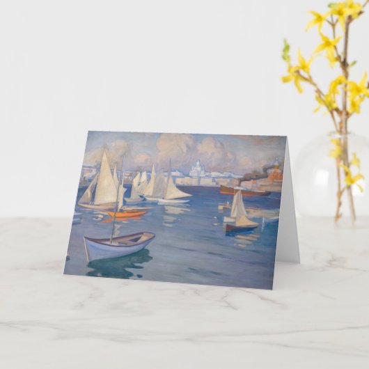 Carte Albert Edelfeel - Port d'Helsinki (Fleur jaune)
