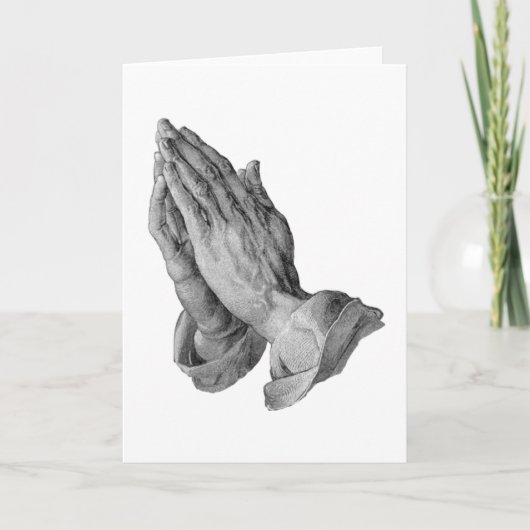 Carte Albrecht Durer - prière de mains (Devant)