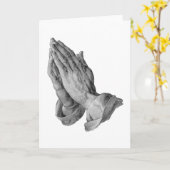 Carte Albrecht Durer - prière de mains (Fleur jaune)