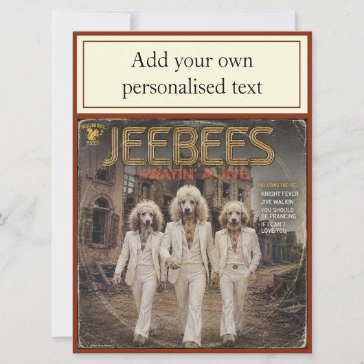 Carte Album Jeebees : une parodie (Devant)