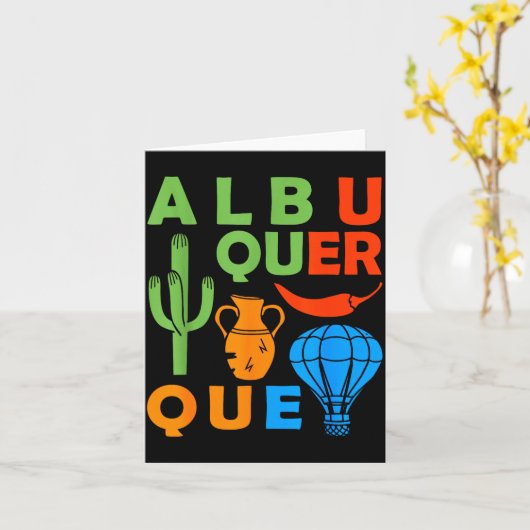 Carte Albuquerque New Mexico Souvenir Men Petroglyph Alb (Fleur jaune)