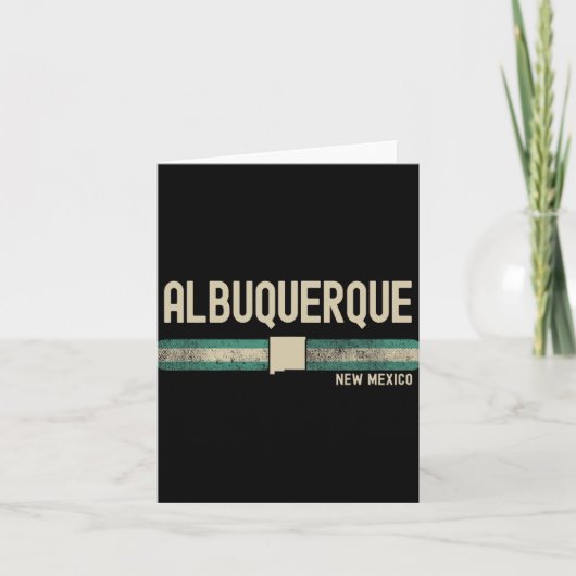 Carte Albuquerque Nm Nouveau Mexique Voyage & Style (Devant)