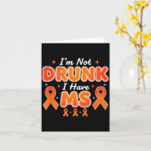 Carte Alcohol &amp; Tails Im Not Drunk I Have Ms Funny A (Fleur jaune)