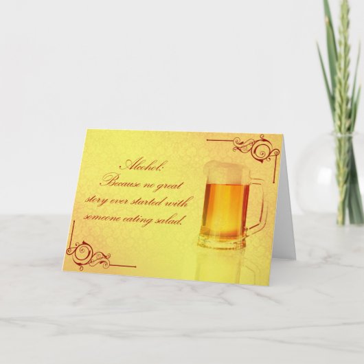 Carte Alcool (Devant)