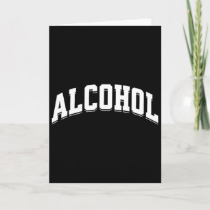Carte Alcool Drôle de Boisson Préparé Esthétique Bière V