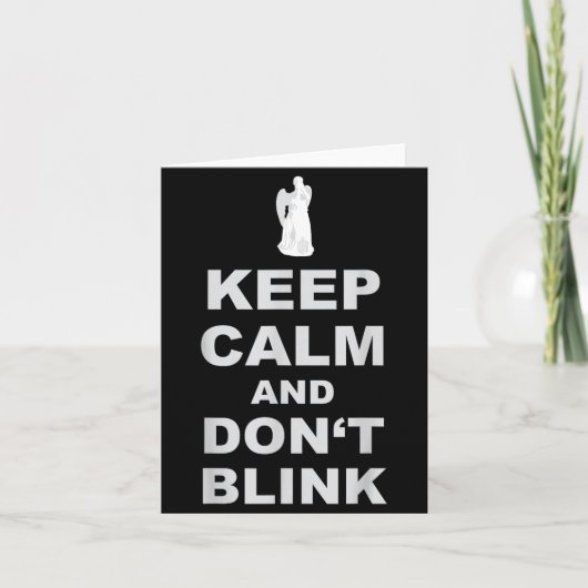 Carte Alert - Weeng Angel - Keep Calm And Dont Blink 2 (Devant)
