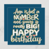 Carte Alerte d'âge Hilarious Préparez-vous à de grandes  (Devant / Derrière)