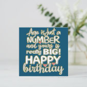 Carte Alerte d'âge Hilarious Préparez-vous à de grandes  (Debout devant)