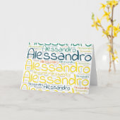 Carte Alessandro (Fleur jaune)