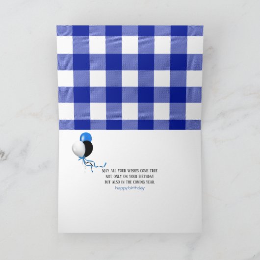 Carte Alexa Command on white plate birthday (Intérieur)