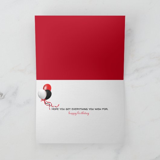 Carte Alexa Command white dinner plate birthday (Intérieur)