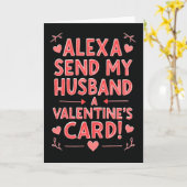 Carte Alexa Send My Husband Valentine Card (Fleur jaune)