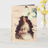 Carte Alexandrina Victoria Joyeux anniversaire (Fleur jaune)